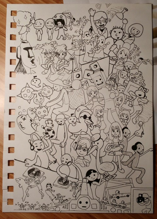 500x700 Rhythm Heaven Drawing Tumblr