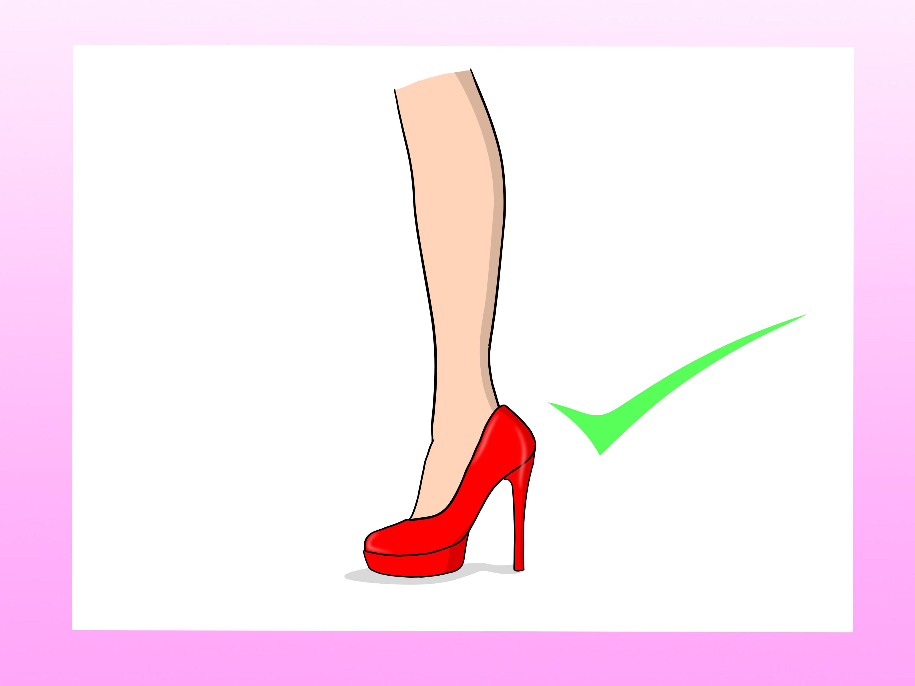 3200x2400 How To Draw Heels 9 Steps (With Pictures)