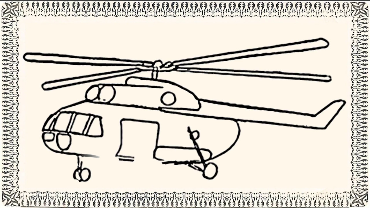 1280x720 How To Draw Helicopter