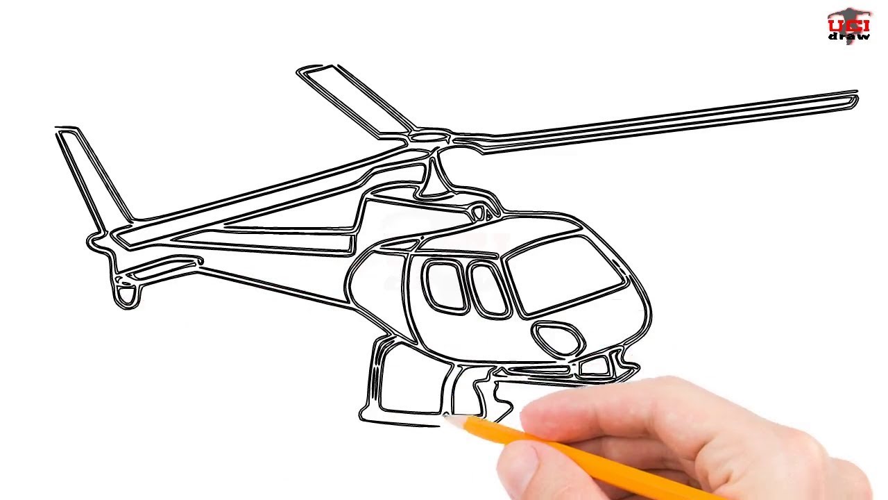 1280x720 How To Draw A Helicopter Step By Step Easy For Beginnerskids
