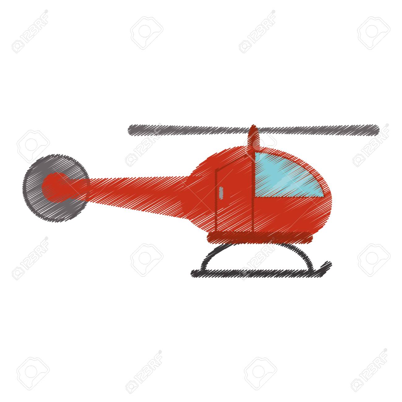 1300x1300 Drawing Helicopter Transport Fly Image Vector Illustration Eps