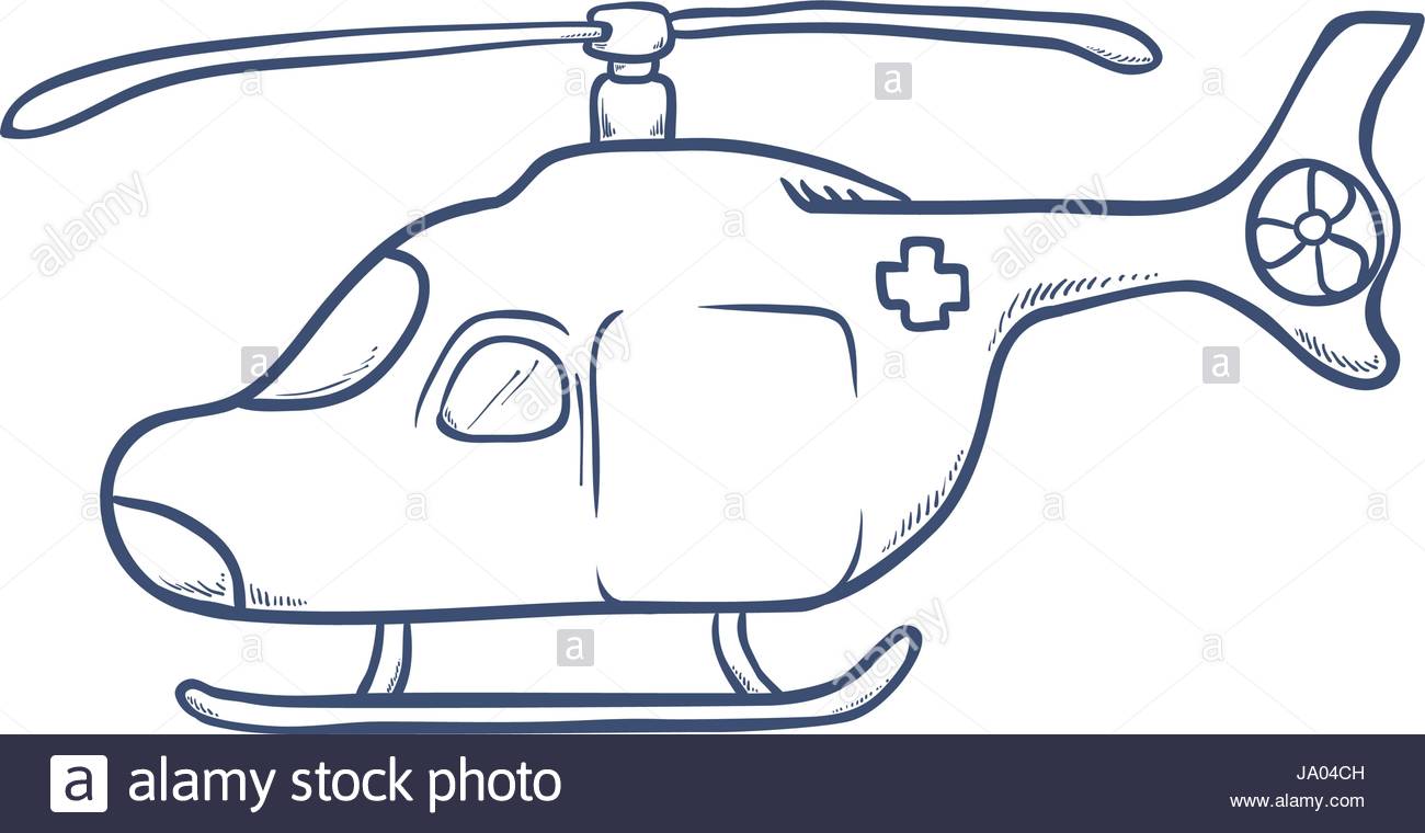 1300x760 Helicopter Medical Emergency Draw Stock Vector Art Amp Illustration