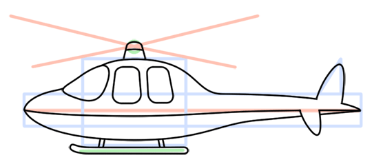 540x235 Cartoon Helicopter Step By Step Drawing Lesson