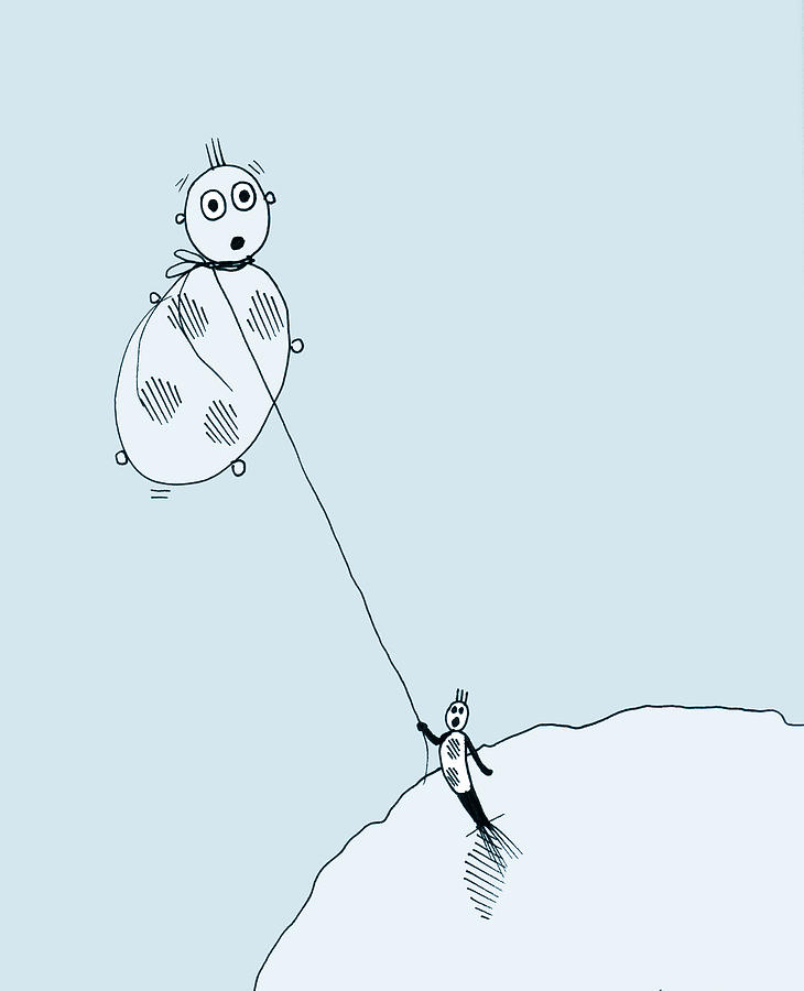 730x900 The Unexpected Consequences Of Inhaling Helium Drawing By Keith A Link