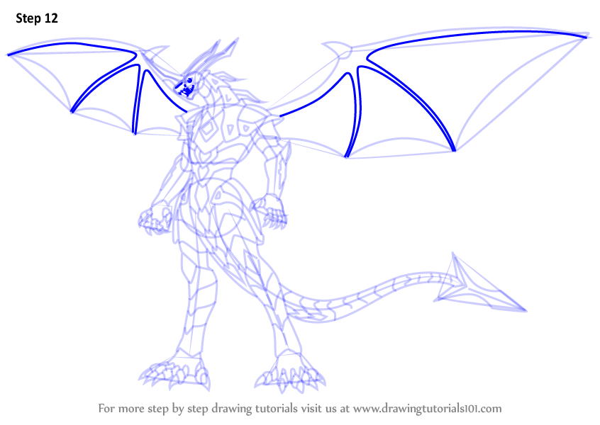 846x600 Learn How To Draw Helix Dragonoid From Bakugan Battle Brawlers