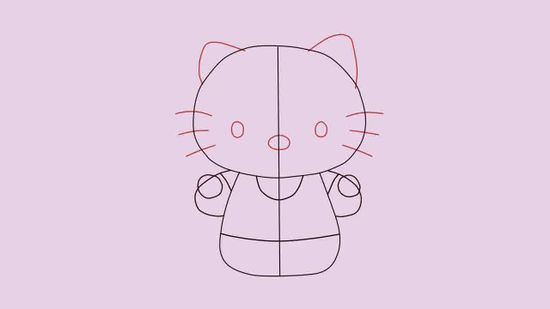 550x309 2 Easy Ways To Draw Hello Kitty Step By Step