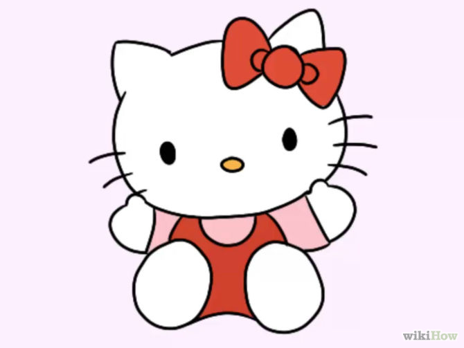 Hello Kitty Drawing Step By Step at GetDrawings | Free download