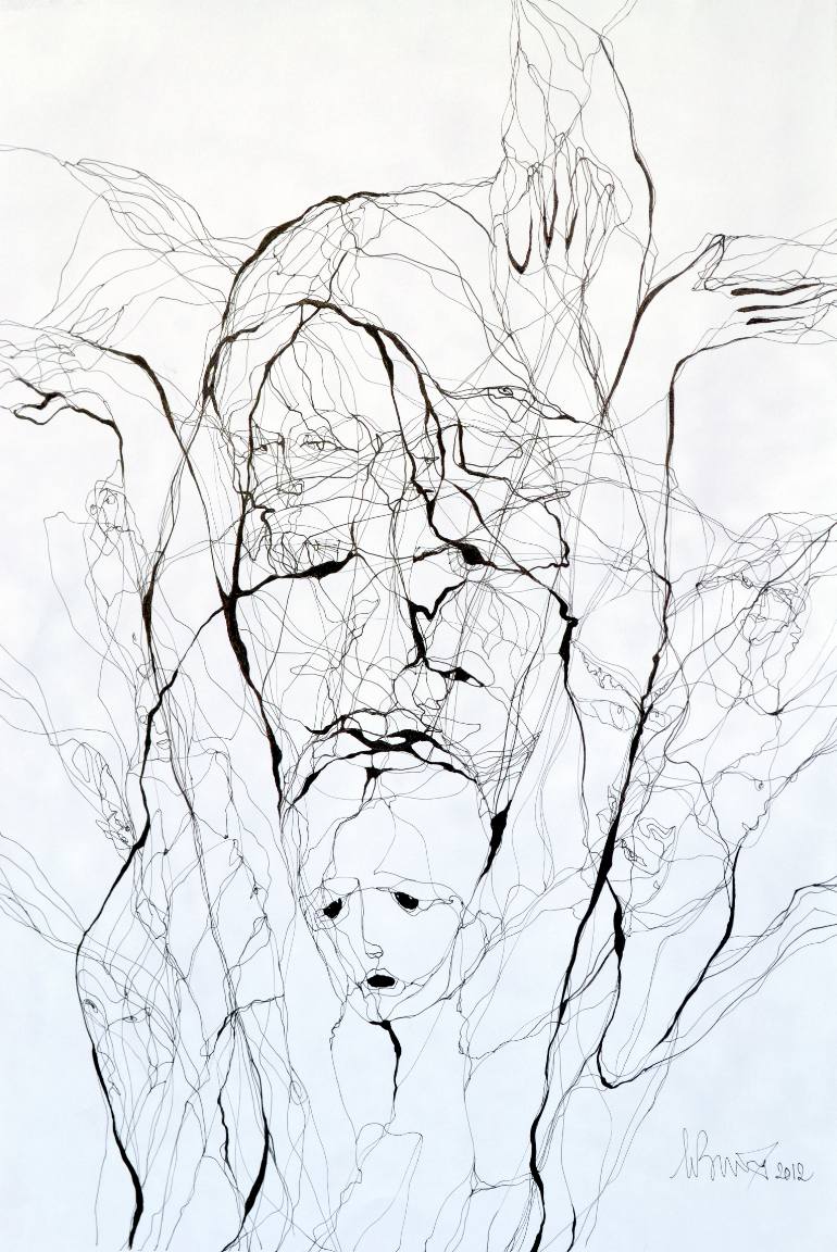 770x1152 Saatchi Art Help Drawing By Boicu Marinela