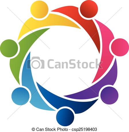 450x461 Teamwork Helping People Logo Vector Design Vector Clipart