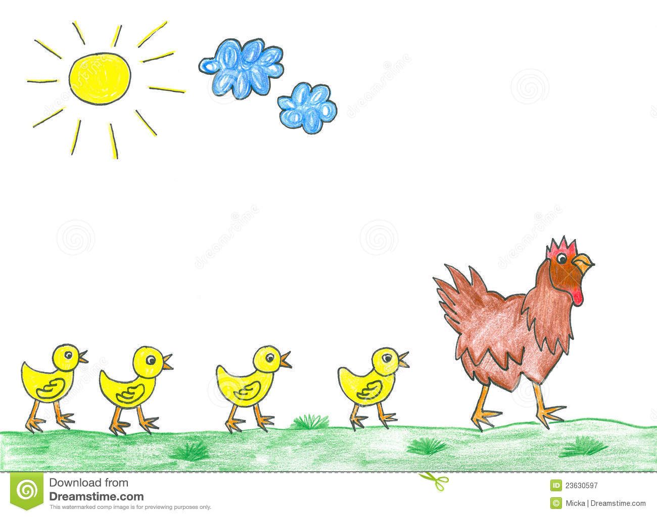 1300x1023 Image Result For Childs Drawing Hen Kids Love Eggs