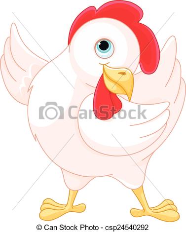 377x470 Illustration Of Very Cute Hen Eps Vectors