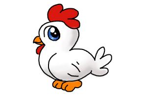 300x200 How To Draw Chicken Step By Step