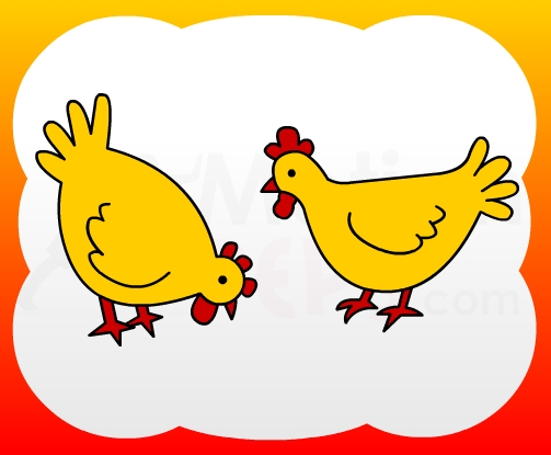 503x415 How2draw4kids How To Draw Hen For Kids