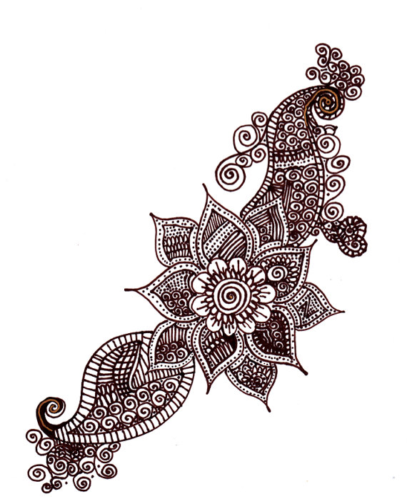 Henna Design Drawing at GetDrawings | Free download
