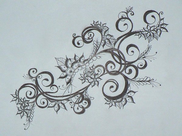 600x449 Larger Henna Drawing By Beffychan