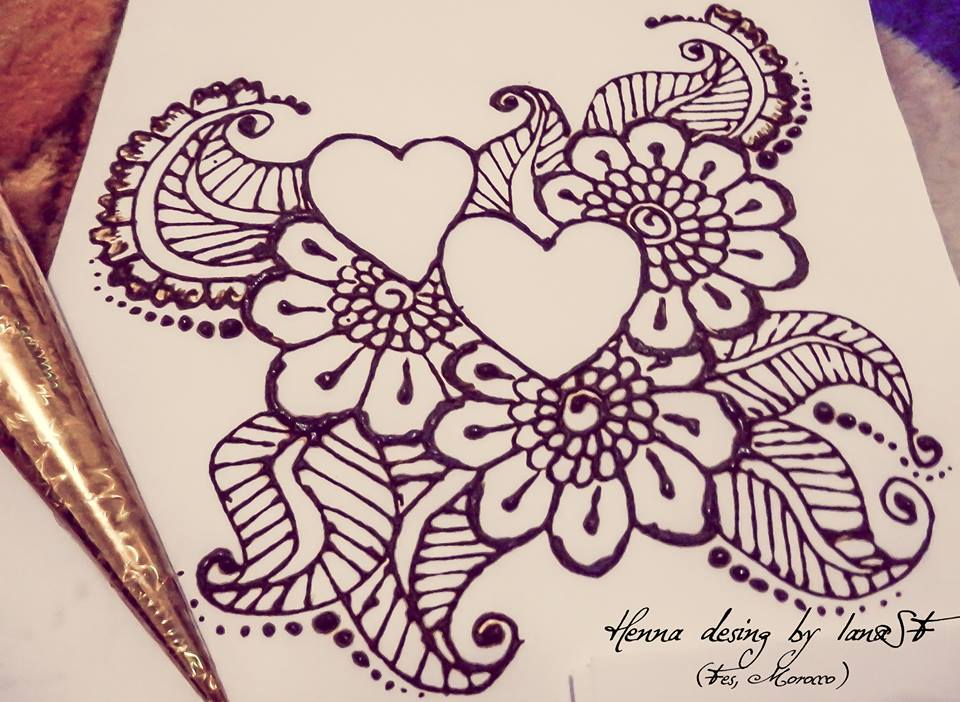 960x702 Henna Drawing On Paper Henna Hennas, Drawings