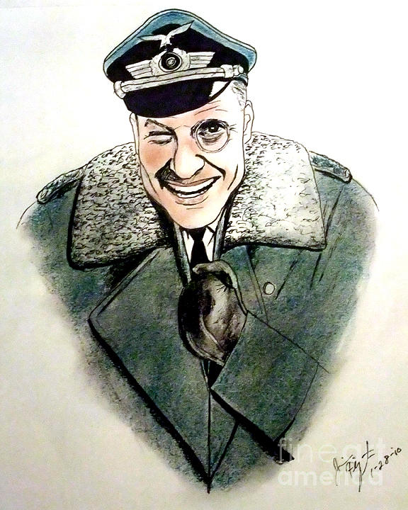 576x720 Werner Klemperer As Col Klink On Hogans Heroes Drawing By Jim