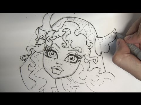 480x360 How To Draw Lagoona Blue From Monster High Step By Step