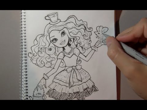 480x360 How To Draw Madeleine Hatter From Ever After High Step By Step