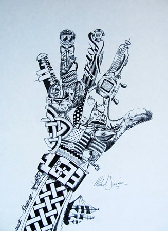 327x450 Surreal Hand Drawing