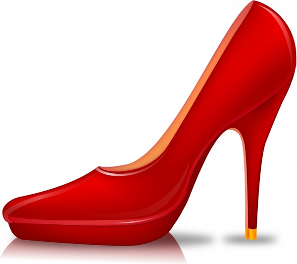 600x533 High Heel Shoe Free Vector In Adobe Illustrator Ai ( Ai