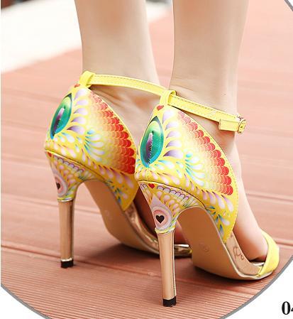 413x449 Artist Drawing Painting Sexy High Heels Shoes One Strap Stiletto