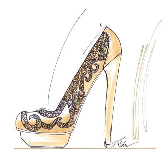 525x525 Nalini Arora Blog Archive High Heel Sketch