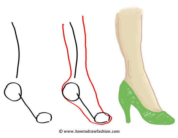 600x464 How To Draw Feet With Shoes