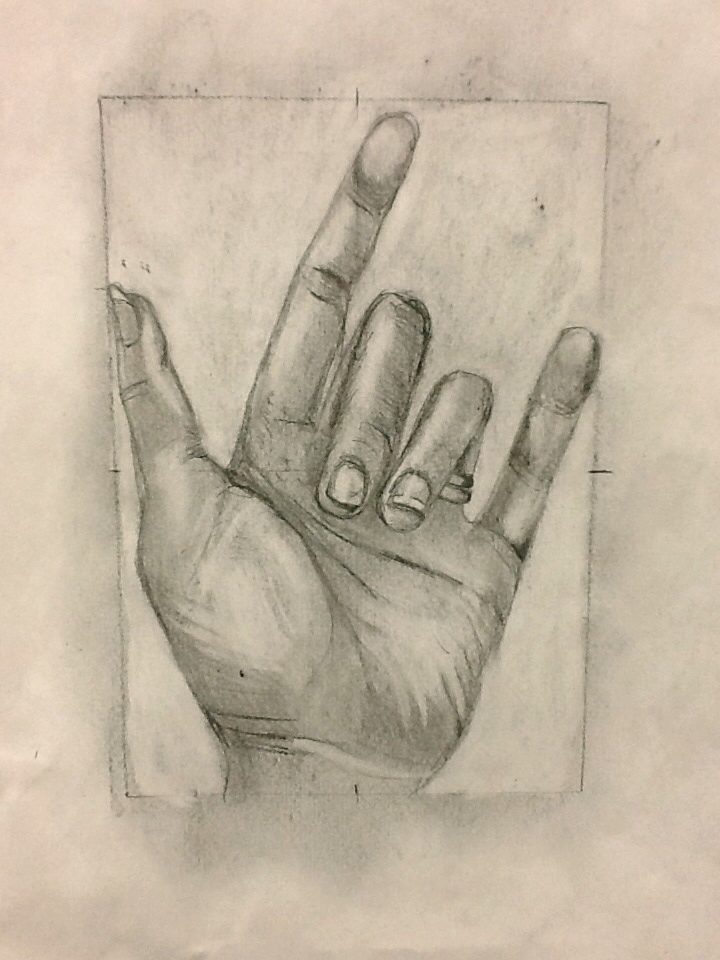 720x960 Hand Study For High School Drawing Class, By Sandy Blanc Sandy