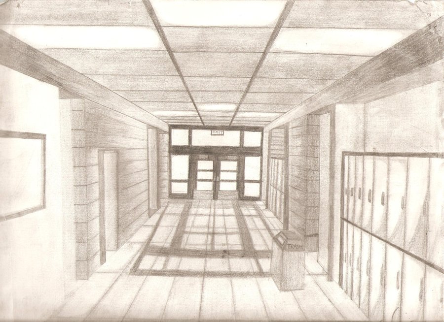 900x654 Jackson High School Hallway By Kway929