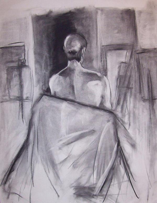 600x775 Jacob Leidolf Back [Charcoal Drawing]
