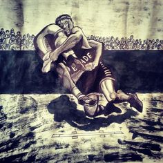 236x236 University Of Minnesota Wrestling Room Murals A Wrestling Room