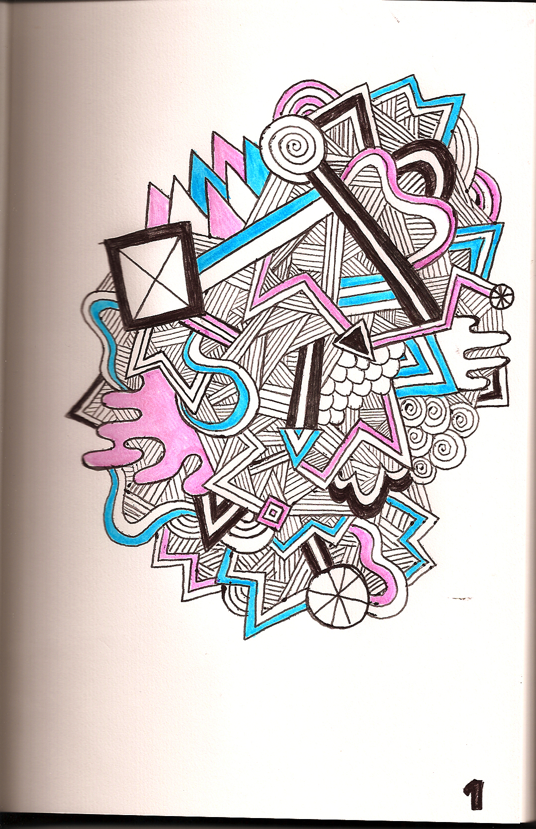 1078x1666 Highlighter Drawings On The Fridge