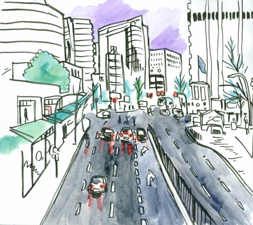 851x756 Urban Sketchers Australia Pacific Highway, North Sydney