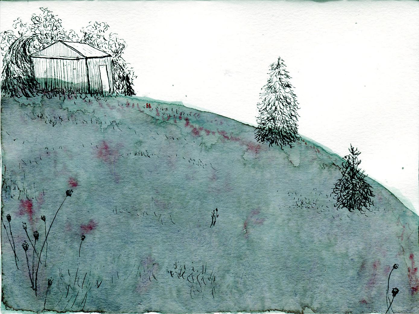 1389x1039 Daily Dose Of Drawing Landscape Edition Gleefully Grim