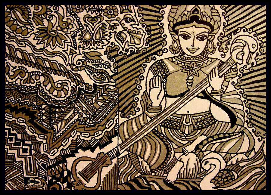 900x648 Hindu Goddess Drawings Fine Art America