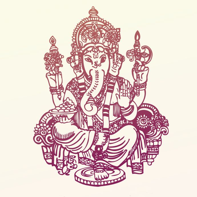 690x690 Hindu God Ganesh Vector Art Hindu Gods Ganesh