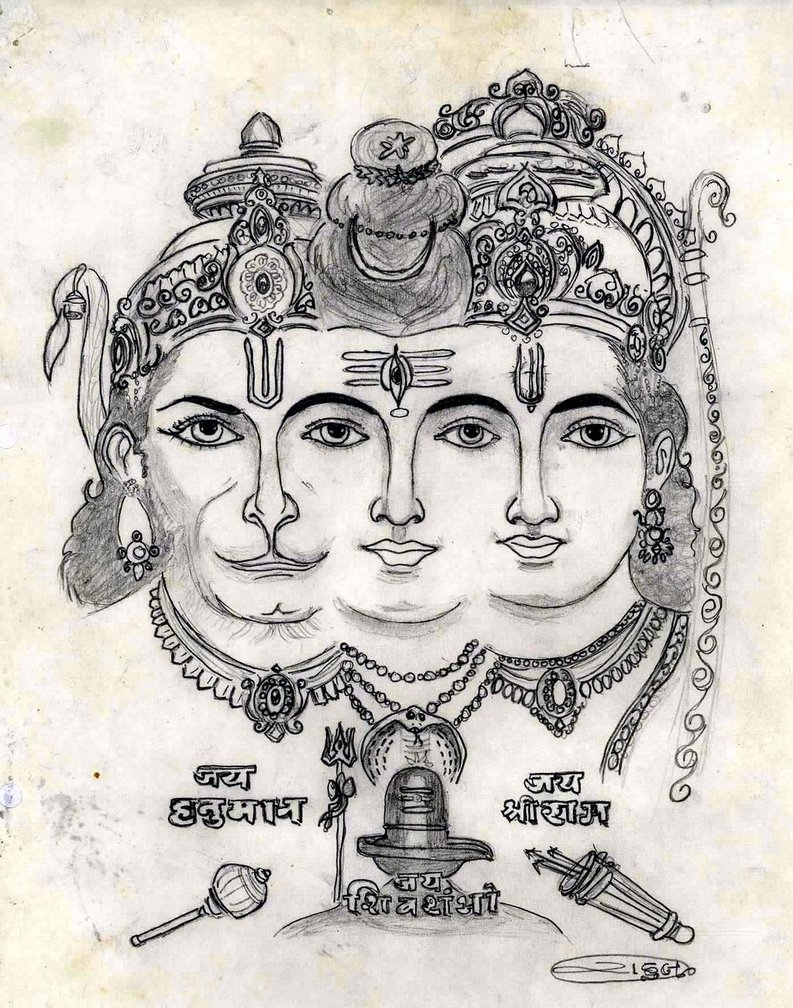 Hindu Gods Drawing at GetDrawings Free download