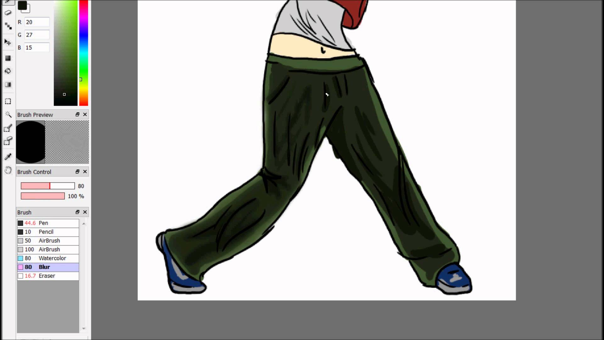 1920x1080 Speed Drawing Hip Hop Dancer