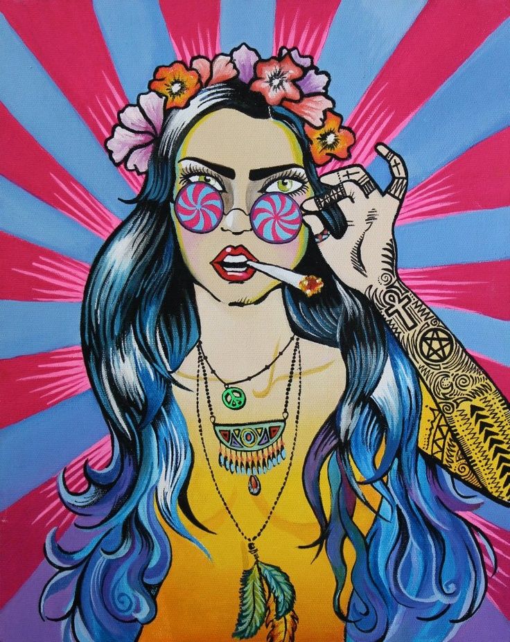 Cool Hippy Art ~ Pin On Art | Bodewasude