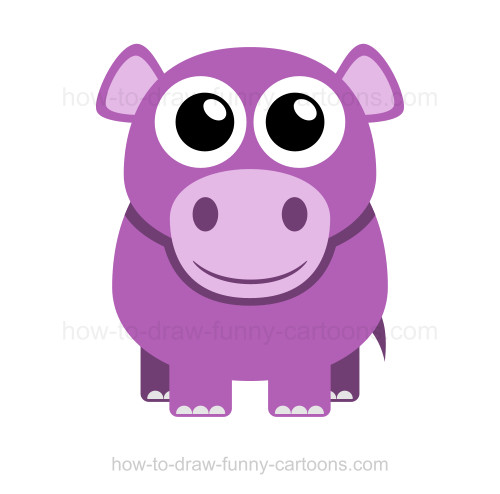 500x494 To Draw A Hippo