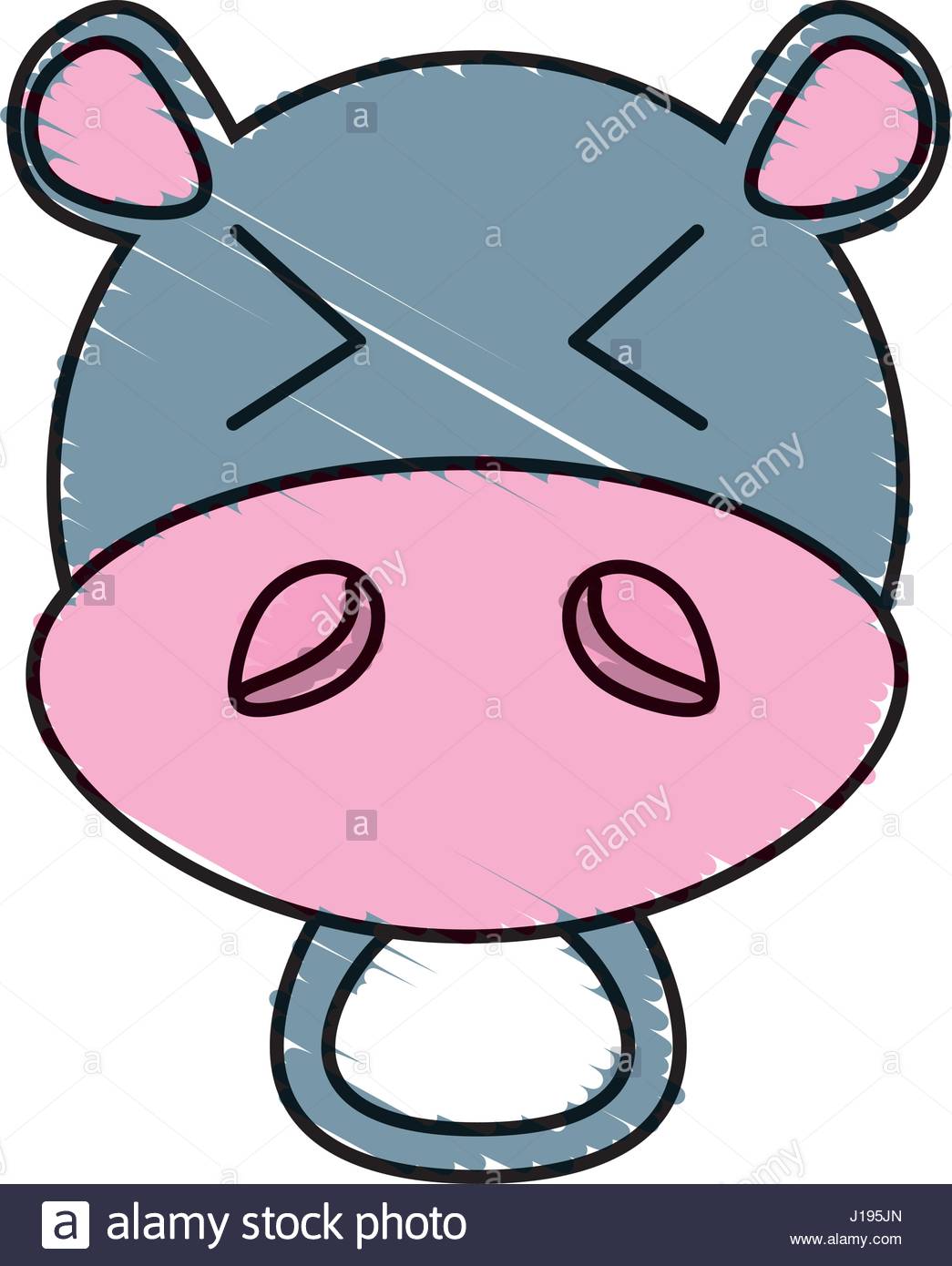 1045x1390 Drawing Hippo Face Animal Stock Vector Art Amp Illustration, Vector