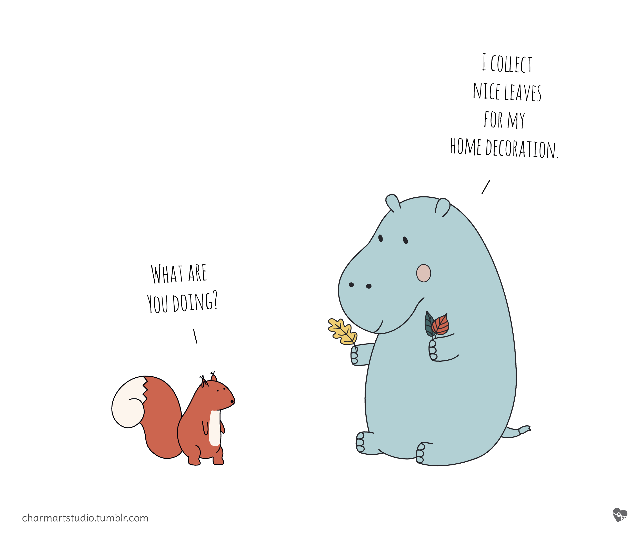 2500x2084 Cute Animals Illustration. Autumn Home Decoration. Hippopotamus