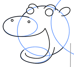 260x234 Cartoon Hippo Step By Step Drawing Lesson