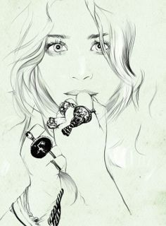 236x320 Drawing Of A Hipster Girl Tumblr