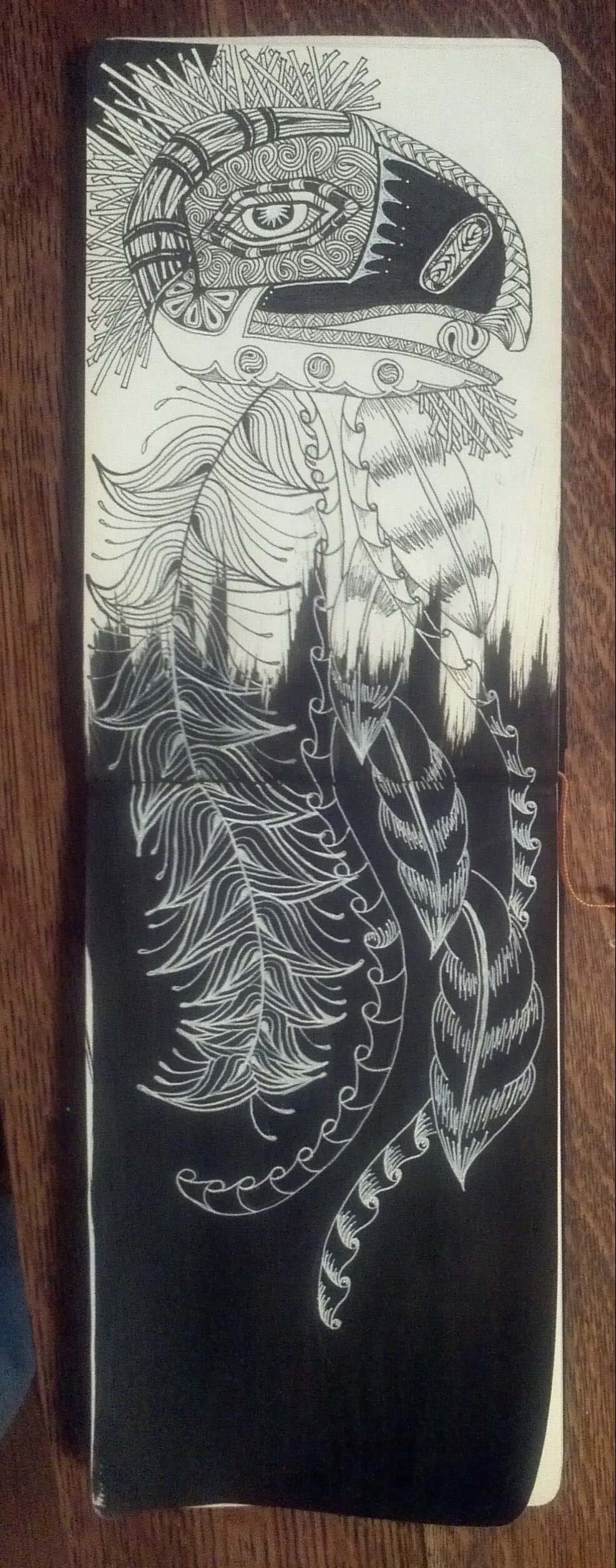 987x2513 Zia Created After Being Inspired By A Drawing Of A Tlingit Indian