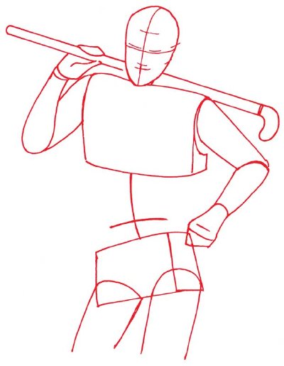 400x515 1. Draw The Body Outline