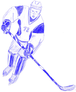 300x361 How To Draw A Hockey Player
