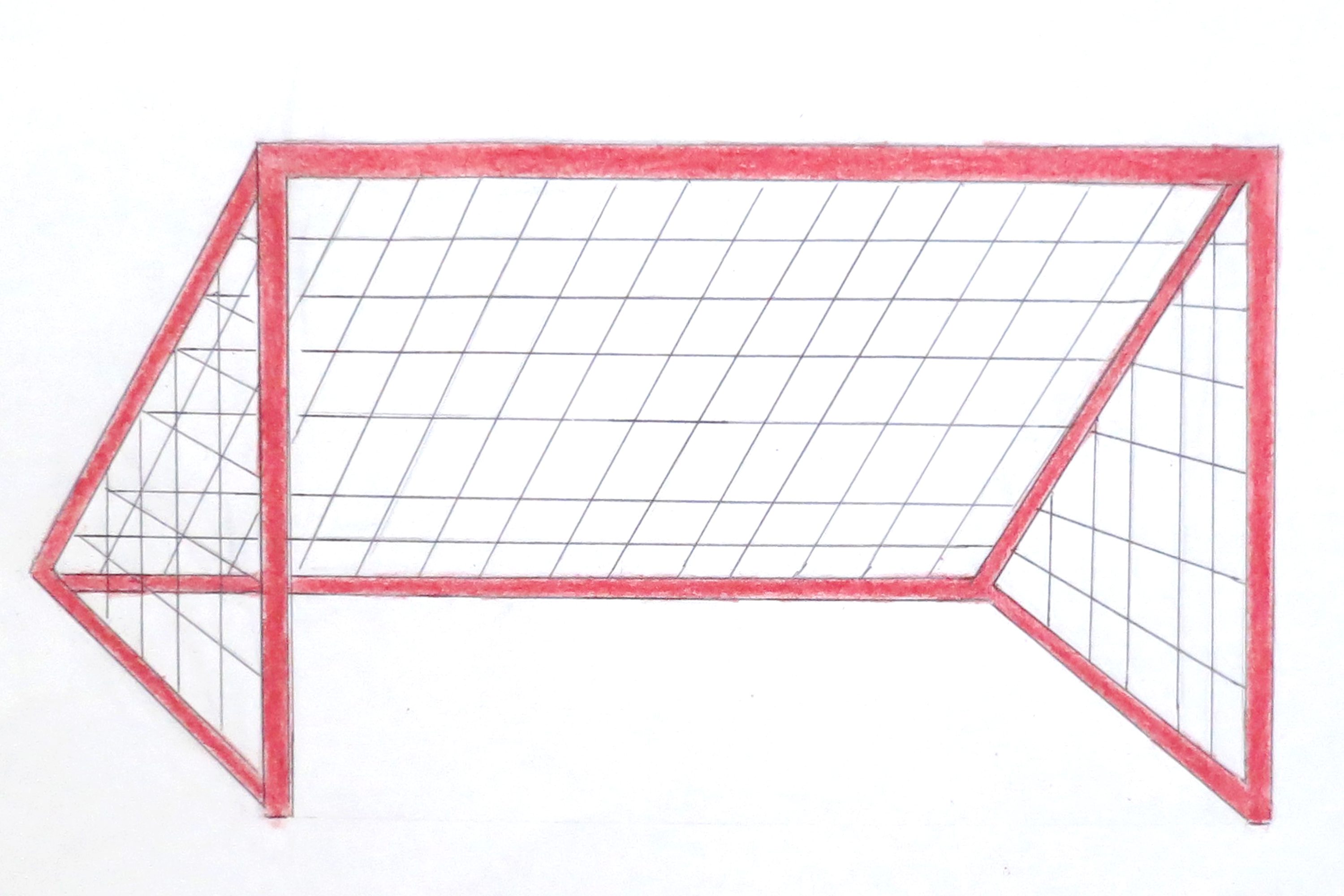 3000x2000 How To Draw A Soccer Goal (With Pictures) Ehow