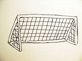 266x200 How To Draw A Soccer Goal Goal, Doodles And Drawings